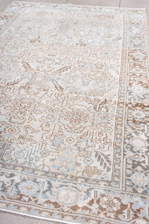 Antique Heriz Area Rug (7' x 11')